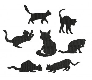 Stickserie - Katze Silhouette Vol. 2